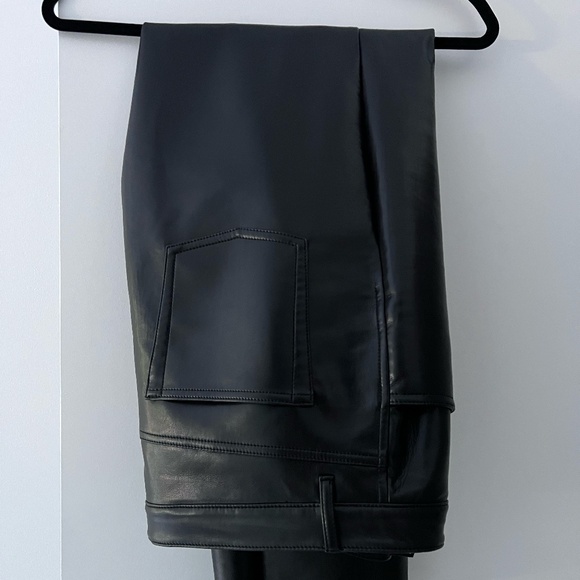 Melina Vegan Leather Pant by Wilfred (Aritzia) - Black - Picture 3 of 6